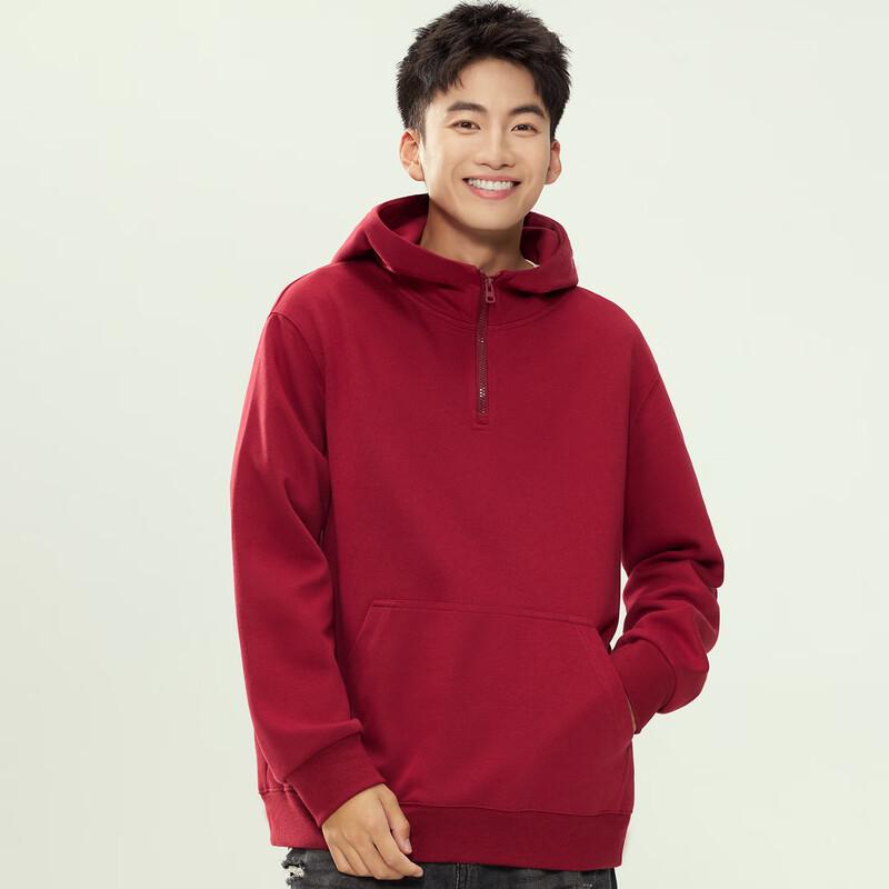 Warrior Men's Half-Zip Hooded Casual Sweatshirt