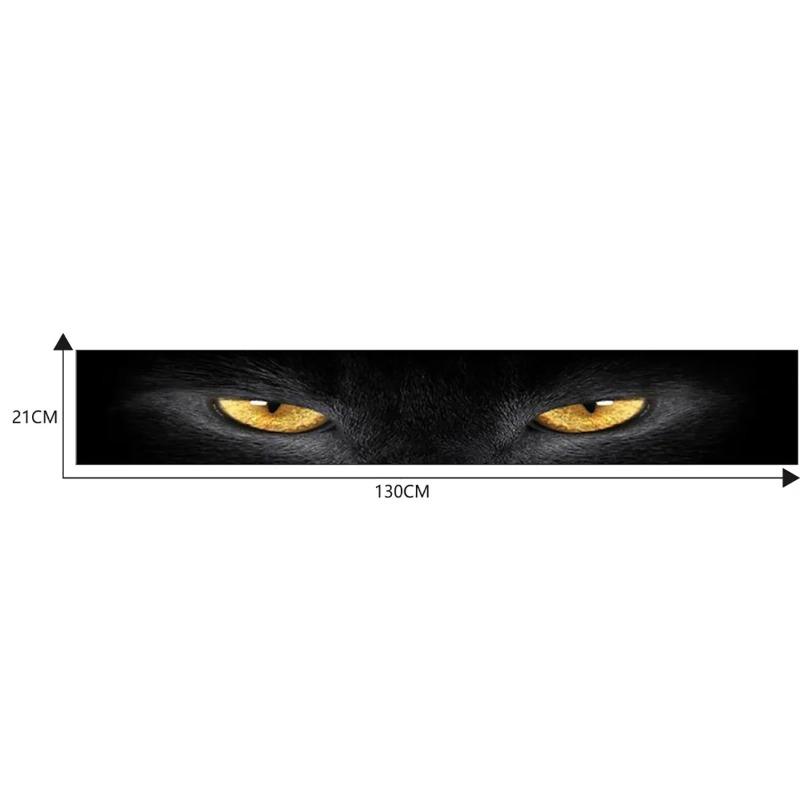 3D Autoaufkleber Wolfsaugen und Totenkopfmuster für Frontscheibe Auto Heckscheibe Sonnenschutz Vinyl Aufkleber Coole Tier Dekoration