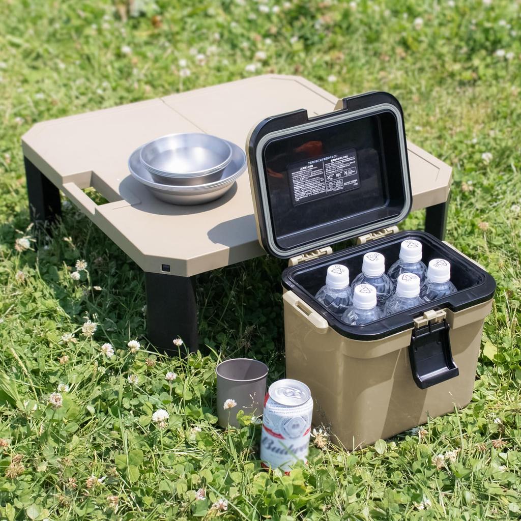 JEJ Astage ISEL 10 Cooler Box, S Beige, ISL-10SB, Insulated, Lightweight, Lunch Box, Club Activities, Outdoor Activities, Leisure, Sports, Set of 8