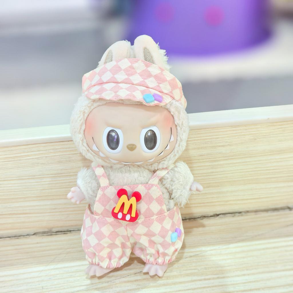 17CM Pendant Doll Baby Clothes First, Second and Third Generation Blind Box Dress Set Accessories