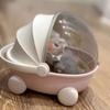 Doll Stroller Storage Box Doll Decor for Labubu Space Module Doll Sleep Cradle Cart Dolls Bed Furniture Accessorie Birthday Gift