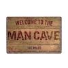 Man Cave Rule Metal Tin Sign Vintage Poster Home Bar Hotel Wall Painting Plaque Party Bar Public Decor 20*30 CM