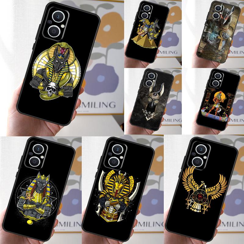 Egypt Nefertiti Anubis Ankh Case For OPPO Reno 13F 13 12 F 11 8T 7 8 10 Pro OPPO Find X8 X6 Pro X3 X5 Lite Cover Fundas