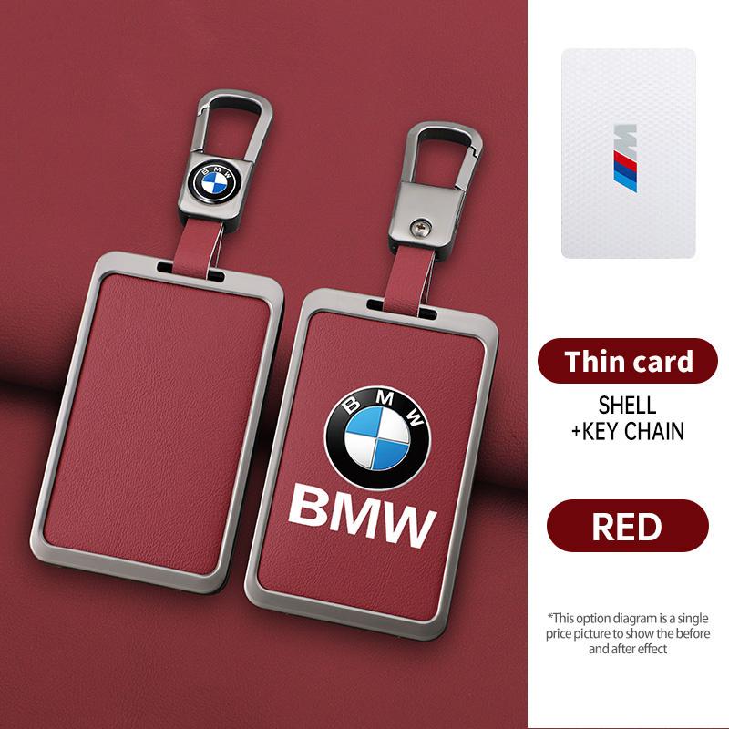 Zinklegierung Leder Auto Smart NFC Karten Schlüssel Etui Abdeckung Schale Für BMW M 3 5 7 Serie X1 X3 X5 X6 X7 535le Auto Schlüsselanhänger Zubehör