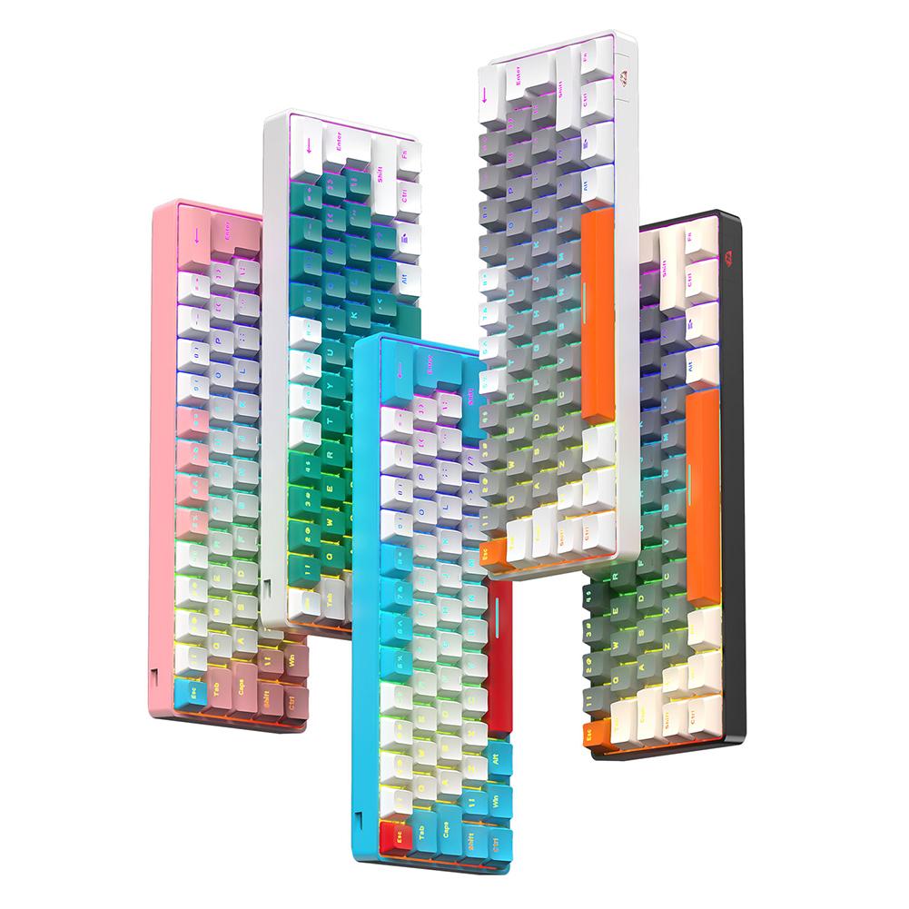 T60 Mechanical Keyboard 100 Keys RGB Backlight Red/Green Switch USB Wired Mechanical Gaming Keyboards Type-C Personalized Keycap