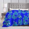 Four BFB  BFDI Blanket Velvet Textile Decor  Portable Lightweight Throw Blankets for Bedding Office Bedding Throws