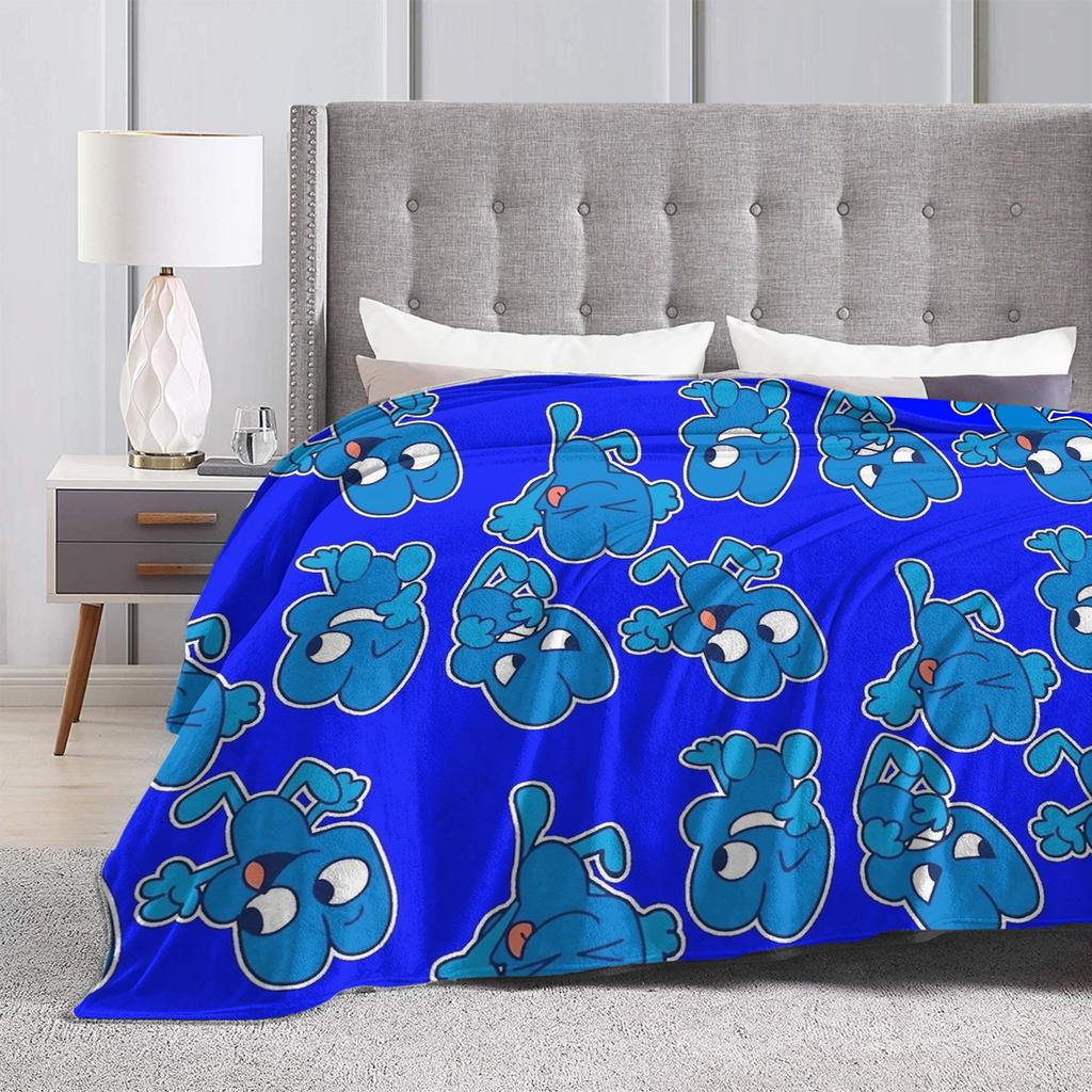 Four BFB  BFDI Blanket Velvet Textile Decor  Portable Lightweight Throw Blankets for Bedding Office Bedding Throws