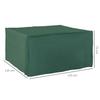 Protective Cover Covering Cover Hood for Garden Furniture 600D Oxford Green 135 x 135 x 75 cm