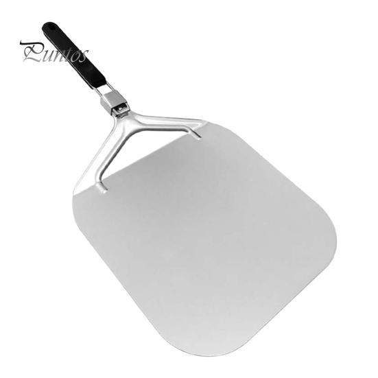 

Лопатка для пиццы из нержавеющей стали со складной ручкой, антипригарное покрытие, механизм блокировки безопасности, простая очистка, многофункциональный инструмент для выпечки A