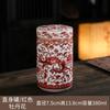 Ceramic Alloy Screw Cover Sealed Tea Storage Jar Portable Travel Enamel Colorful Red and Green Storage Jar Home Decoration