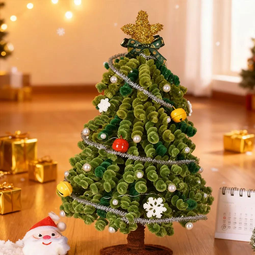 Home Office Party & Wedding Decor Supplies 1Set Creative Twist Stick Christmas Tree DIY Kit Table Ornament Decoration