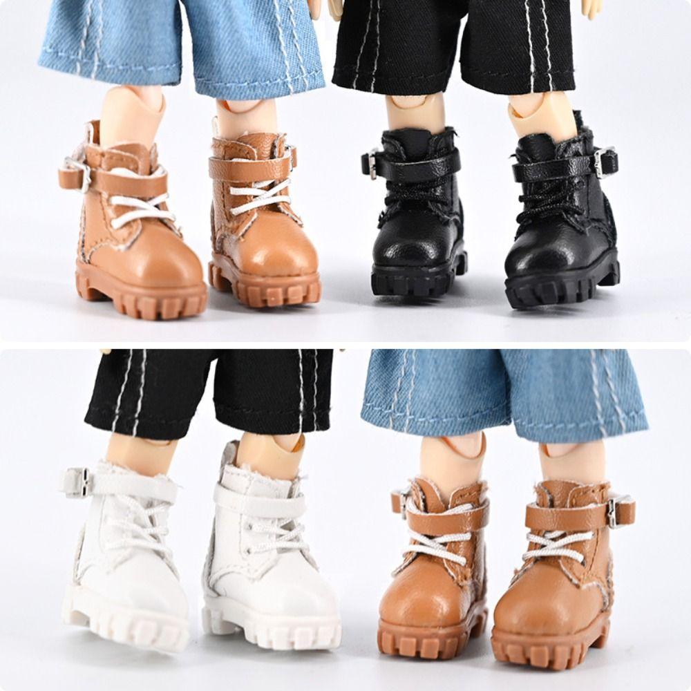 Pretend Play Ob11 Shoes Cute Outfit Obitsu 11 Doll Shoes Doll Leather Boots Holala Gcs