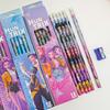 12Pcs/Set Kpop Demon Hunters Rumi Mira Zoey Cartoon Pencils For Students Writing Stationery Pencil School Rewards Children Gift