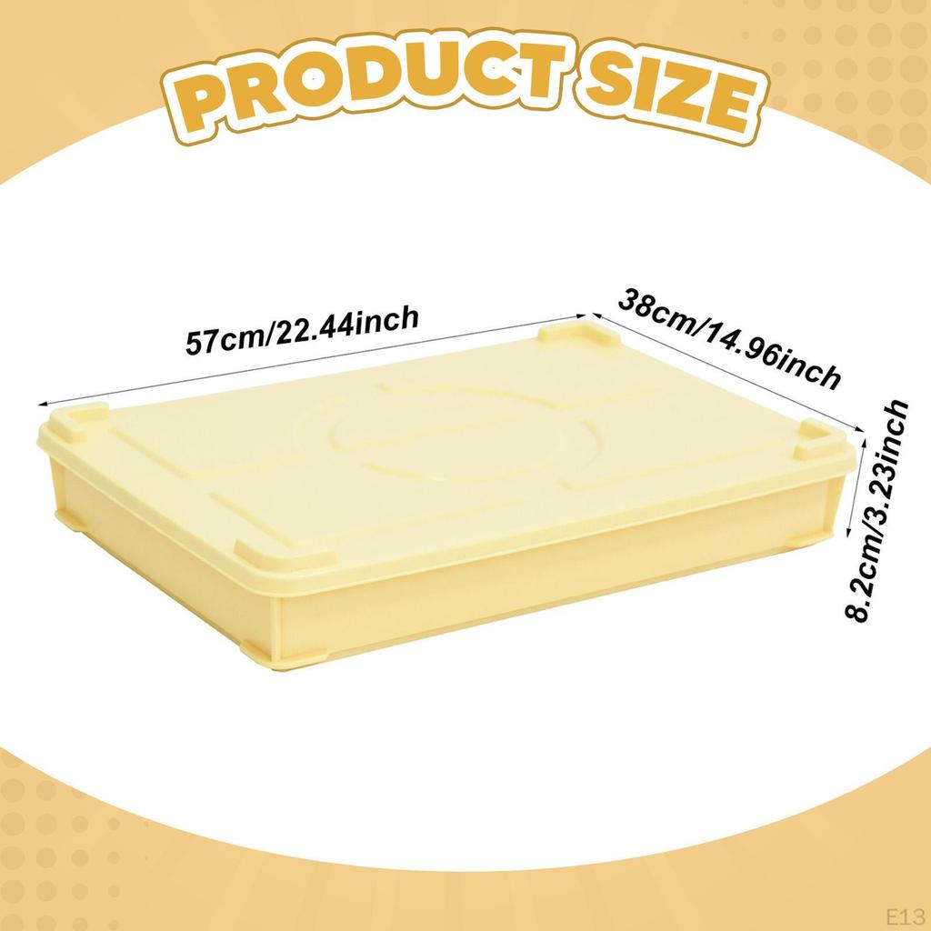Fermentation Box for Storing Ingredients, Organizing Pizza , Bread, Stackable Container with Lid,