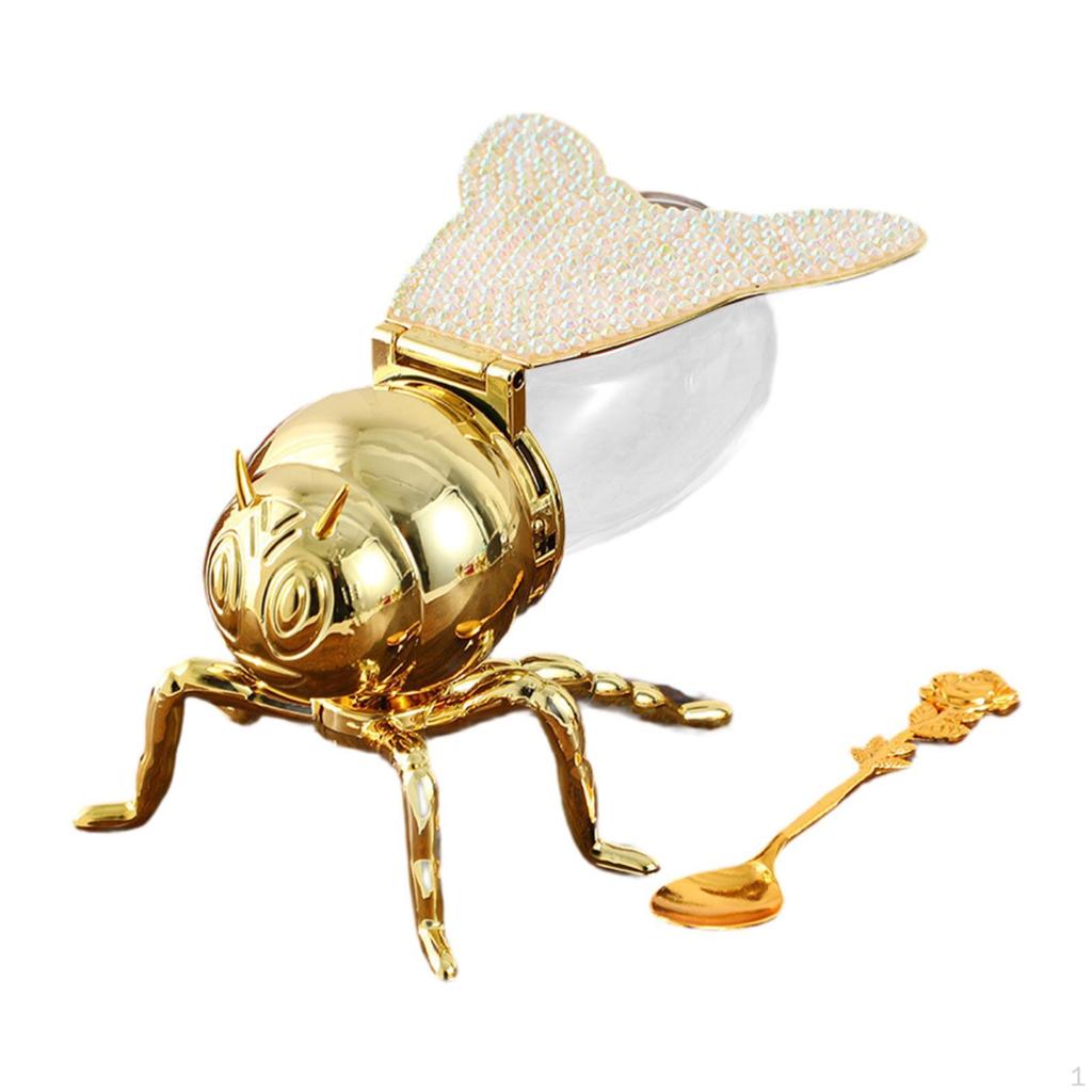 Bee Honey Jar Container Creative Multipurpose Modern Sugar Bowl Storage Pot for Dinner Housewarming