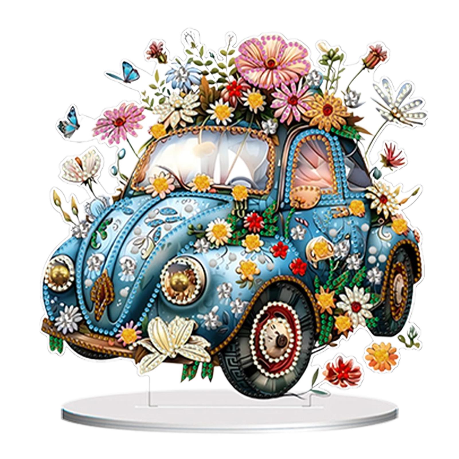 

2D Flat DIY Double-Sided Printed Single-Side Drill Table Top Diamond Painting Ornament Kits Diamond Painting Desktop Decorations