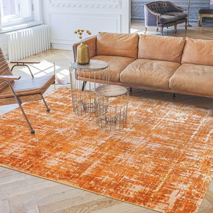 Living Room Rug Vintage Patinated Effect Terra 120x170