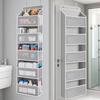 5-Layer Over Door Hanging Storage Bag Large Capacity Non-Woven Door Organizer Rack Hanging Storage Box for Bathroom Bedroom