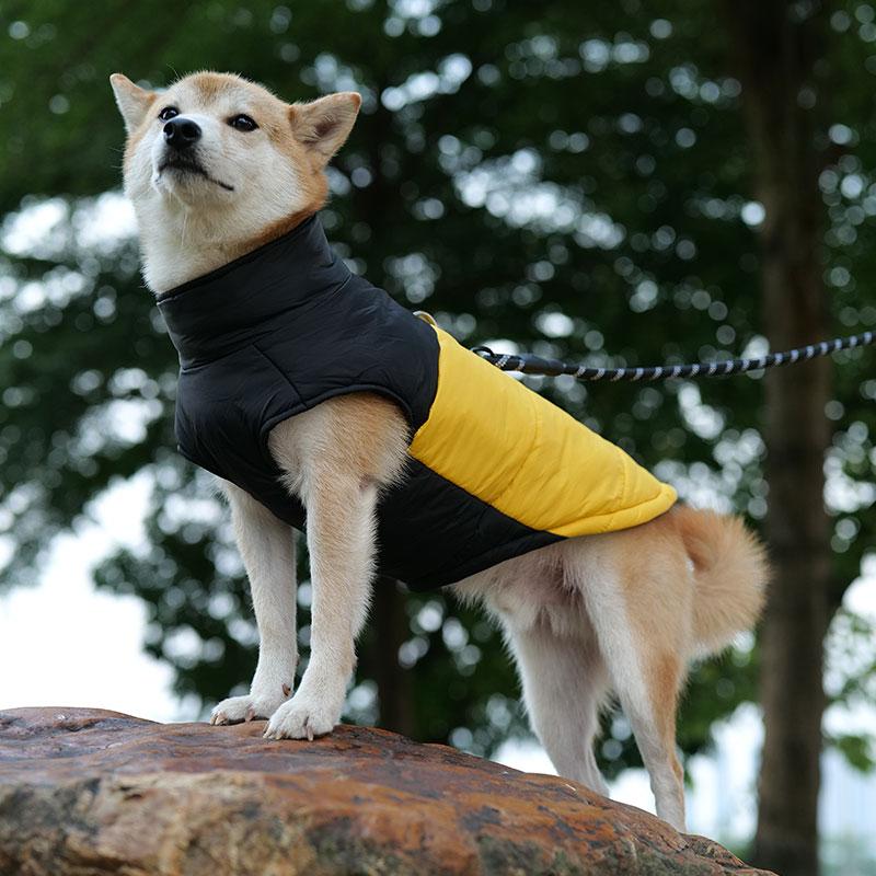 Waterproof Dog Clothes Winter Pet Warm Vest Jacket Padded Vest For Medium and Large Dogs Shiba Inu Warm Jacket Labrador Vest