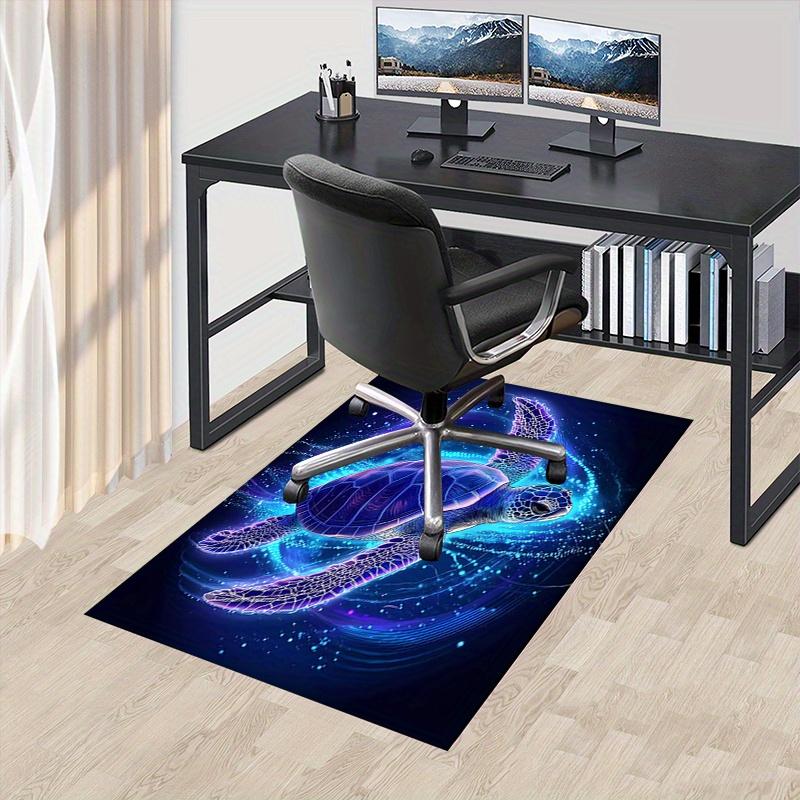 1 Stück Meeresschildkröte, Leuchteffekt, Digitale Kunst Büro Teppich Weiches Polyester Eingangsteppich Waschbar Nicht