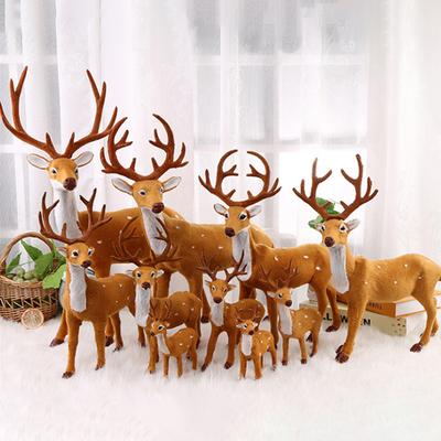 30/35/40cm simulace plyšového soba vánoční jelen vánoční dekorace losů ozdoba pro domácí novoroční dekoraci na stůl