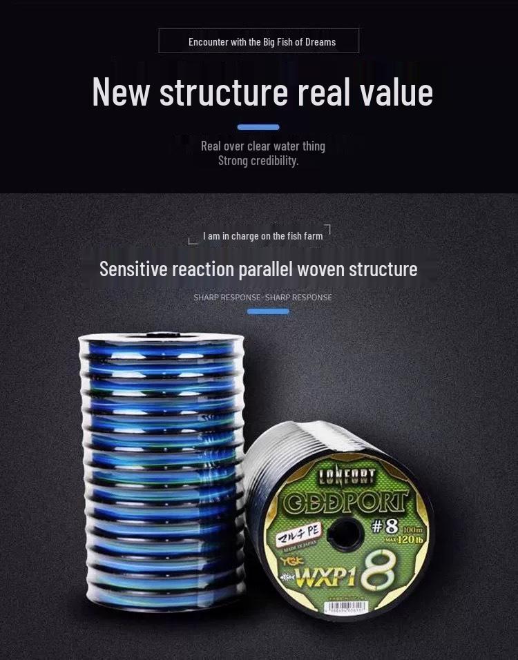 High-Strength PE Fishing Line for Sea and Big Game - Original Yarn Spool