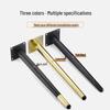 Minimalist Black & Gold Metal Furniture Legs - Straight/Inclined Cone for Sofas, Cabinets, TV Stands, Coffee Tables