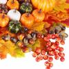 162PCS Artificial Harvest Decoration Set Realistic Maple Leaf Acorn Pumpkin Home Table Decoration Fo