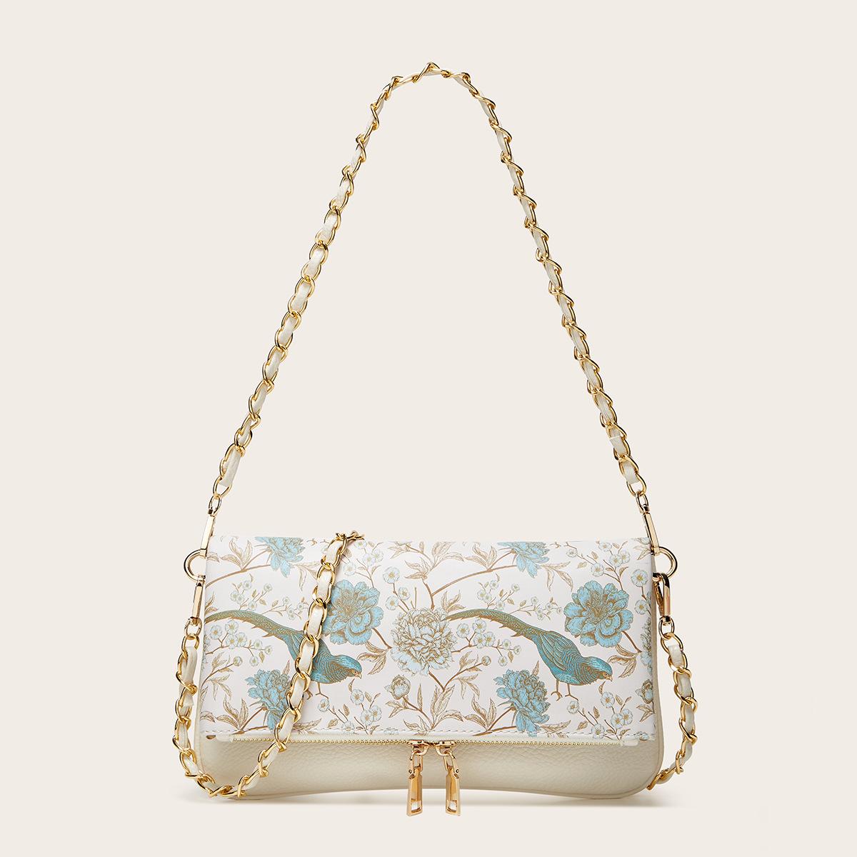 

New chain shoulder bag elegant women s bag spring and summer fashion trendy women s bag messenger bag underarm bag exquisite and compact