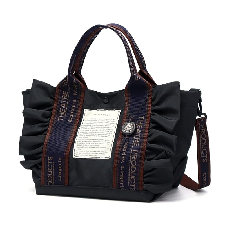 

[Theater Products] NYLON FRILL 2WAY BAG THAMES M tote bag CL240363 Black