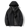 Men's 3-in-1 Camouflage Jacket: Warm, Windproof, Waterproof, Detachable 90% Down Liner for Outdoor Winter Mountaineering