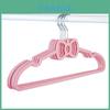 Modern Minimalist Plastic Clothes Hangers With Heart And Bow Design For Dorm Room Storage