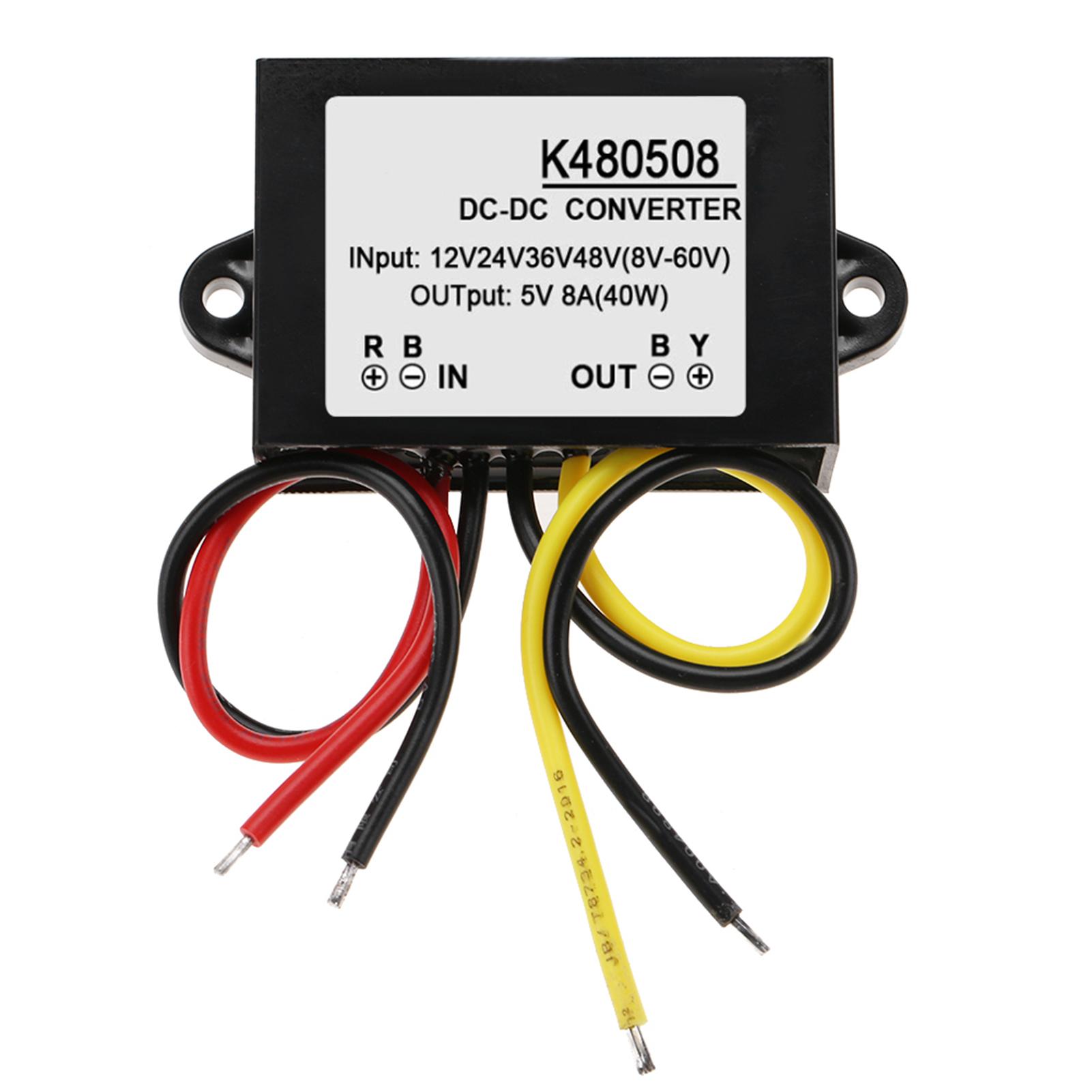 

DCDC 12V24V36V48V to 5V 8A Buck Converter Step Down Power Supply Module