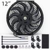 Universal 12V 80W/120W 7/10/12/14 Inches Car Air Conditioning Electronic Radiator Cooling Fan Blade Electric Cool Kit