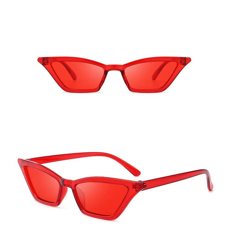 Fashion Vintage Multicolored Clear Cat EyeTransparent Glasses Sunglasses Candy Color Sunshades Sunglasses For Ladies