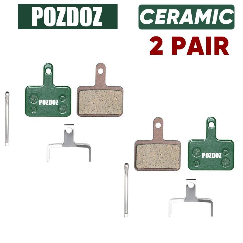 POZDOZ  MTB Ceramic Road Brake Pads for SHIMANO B01S B05S Mountain Bicycle Hydraulic Disc Brake Pads Bike Cycling Parts Ceramic 2 Pairs