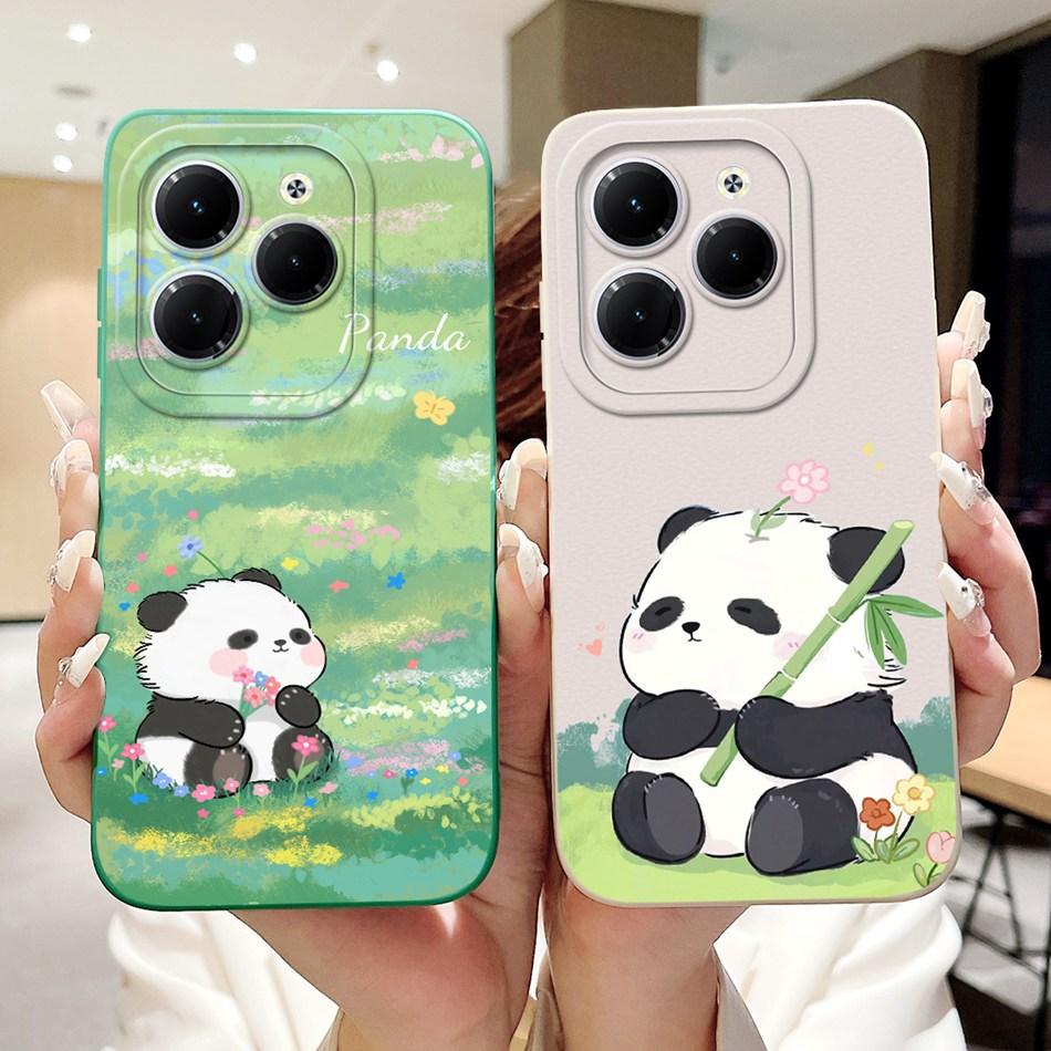 For Infinix Hot 40 Pro Case Hot 40 40i 40Pro Hot40 Hot40i Cute Panda Rabbit Cartoon Soft Silicone Shockproof Phone Cases