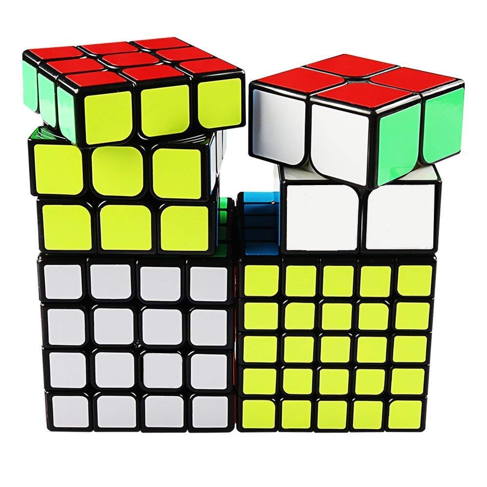 Magic Cube Set of 4, Magic Cube Competition Cube, 2x2, 3x3 Set, Smooth Rotation, 3D Puzzle, Magic Cube (Official Edition) (Set of 4)