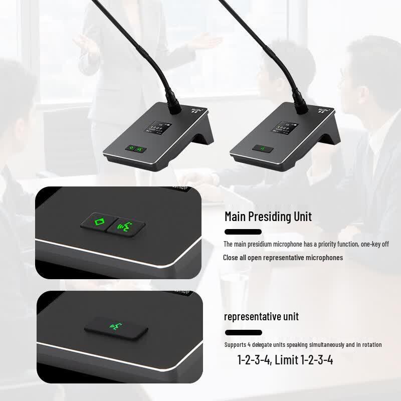 HuiDu Professional Wireless Gooseneck Conference Microphone Systems (CN Version)
