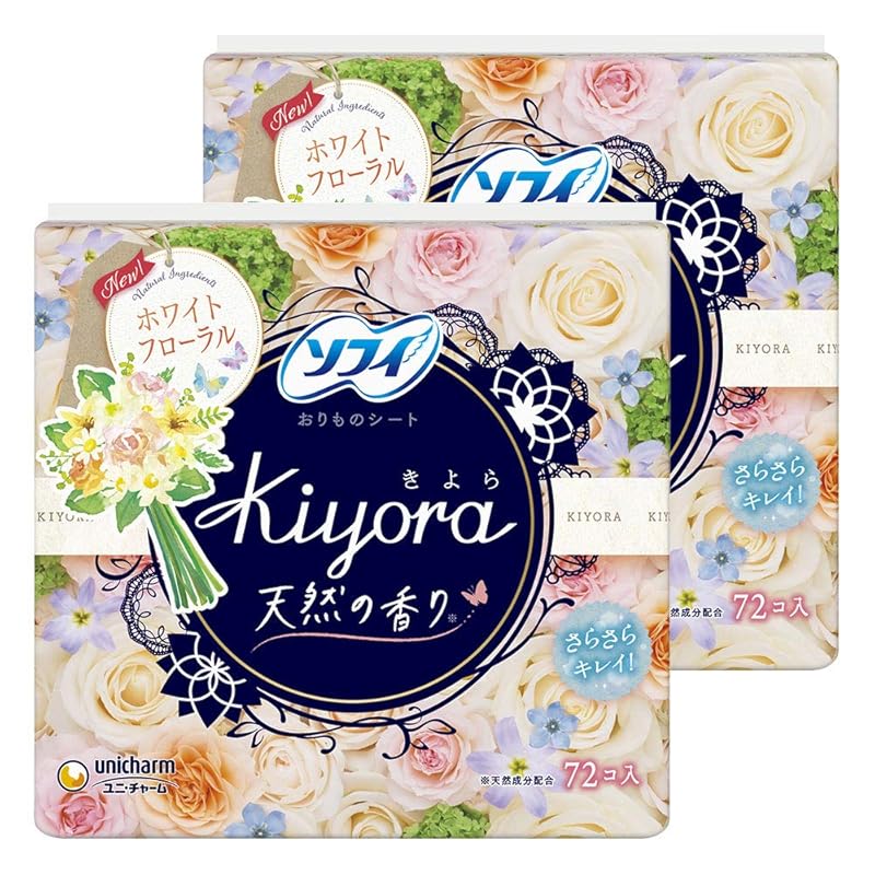 

[Bulk purchase] Sophie Kiyora white floral 72 pieces x 2 packs