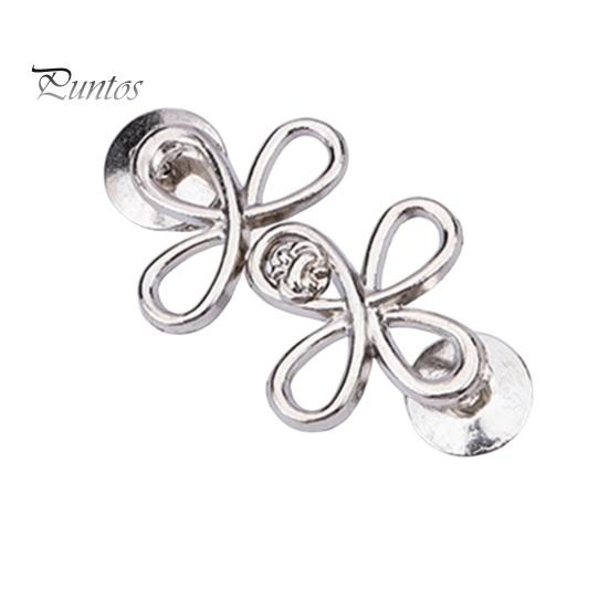 Metal Waist Buckle Six-Leaf Pants Tightener Button, Detachable Loose Jeans Button Pin, No Sewing Required Clothing Accessories Adjuster