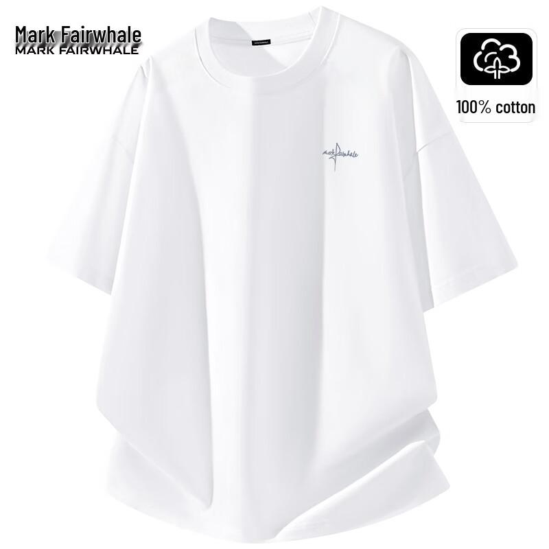 Mark Fairwhale Men's Cotton Loose Fit Short Sleeve T-Shirt