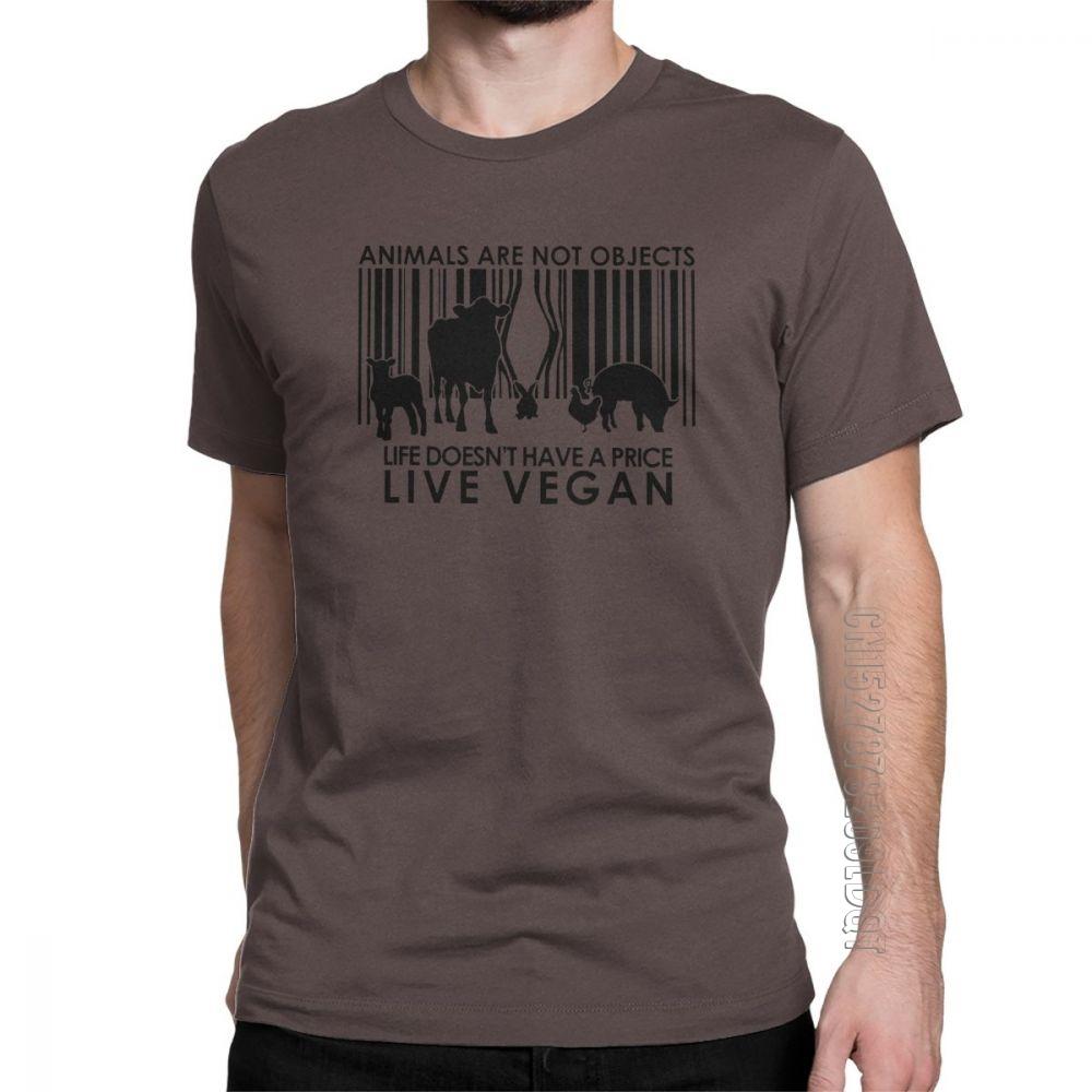 

Vegan Tee Shirt Chic Animals Are Not Objects T Shirt Men Plus Size Tops Amazing TShirt O Neck Pure Cotton S
