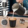 Tasse graduée 350/ML en acier inoxydable 304 de haute qualité, pot à mousse de lait pour café, machine à latte, appareil à café professionnel