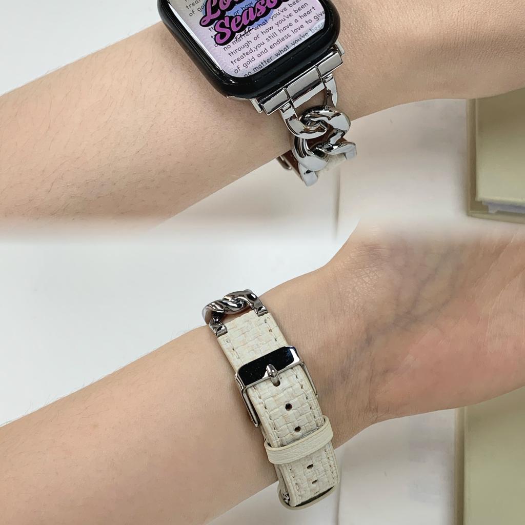 Curea din piele inoxidabilă la modă pentru Apple Watch Series 8 7 6 41 45 mm Curea stil brățară pentru IWatch Ultra 65 4 3 2 Se Band 40 44 mm Accesorii pentru bandă