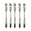 Fruit Fork Double Tine 5.5 Inch Stainless Steel Forks for Fruits Cakes Desserts Snacks Rust-Resistant 304 Food Grade Metal Forks for Party Hotel