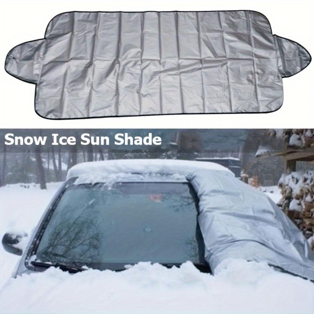 150*70cm Universal Car Windshield Snow Cover - Frost Ice Rain & Sun Protector for Most Cars & SUVs, 1PC Auto Windscreen Shield