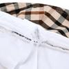 DakS Women S Beige Check contraSt Linen Floppy Hat Dche6e121i2