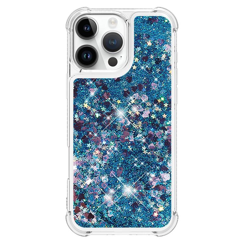 I Phone 16 Pro Max Case On For Funda iPhone 16 Pro MAX Cover Glitter Dynamic Liquid Case For Apple16 Plus 16ProMax Cases Etui
