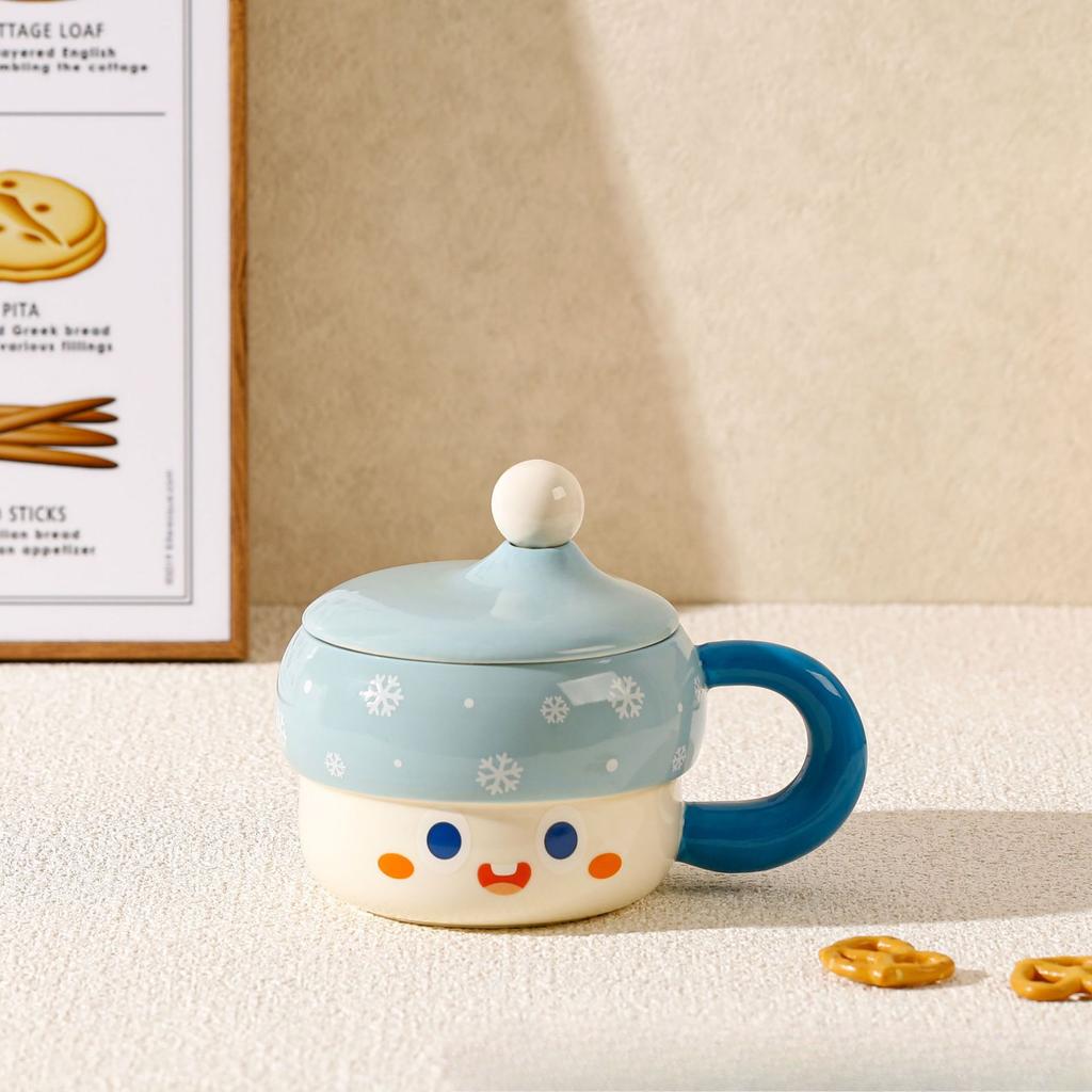 Cute Cartoon Emoticon Mug Office High Value Water Cup Home Breakfast Cup Birthday Souvenir